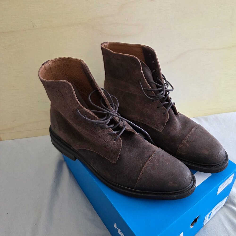 Frye Brown Suede Leather Boots NWOT Size 11